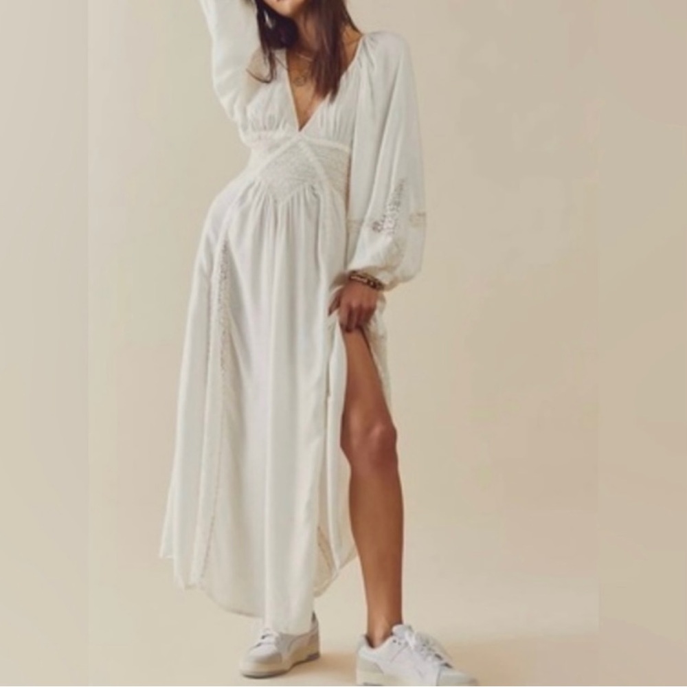 Free People White Lace Dress